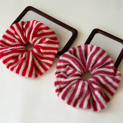 Color Block Striped Elastic Hair Tie