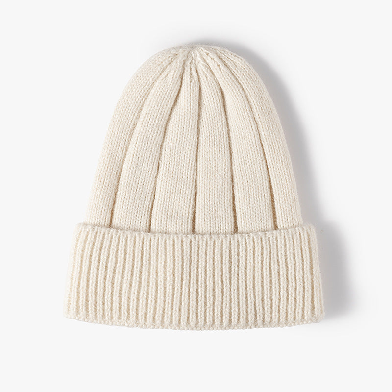 Solid Color Thick Knit Beanie