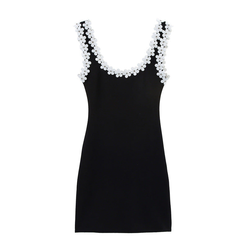 Trendy Sexy Floral Straps Mini Dress