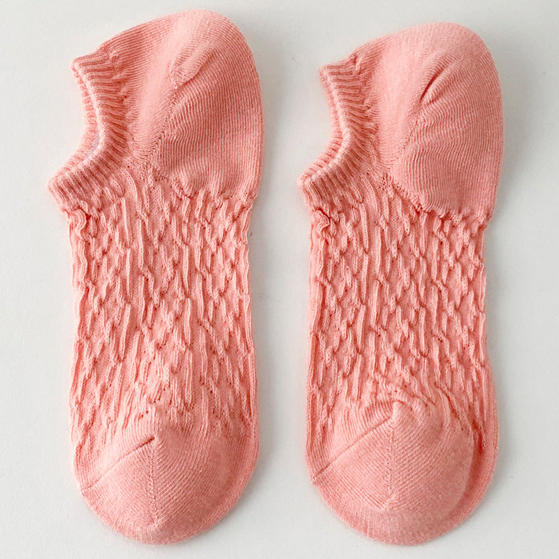Twist Solid Color Sweet Low Ankle Socks