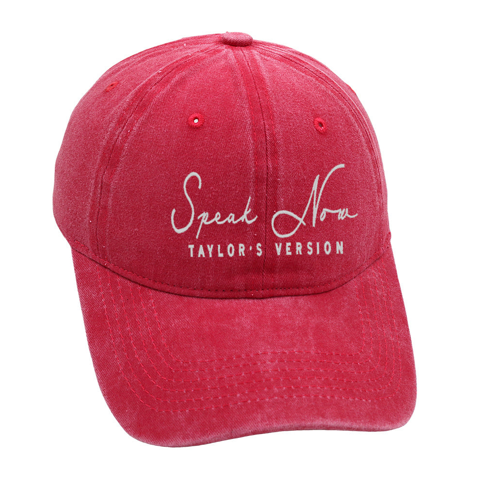 Vintage Letter Embroidered Distressed Baseball Caps