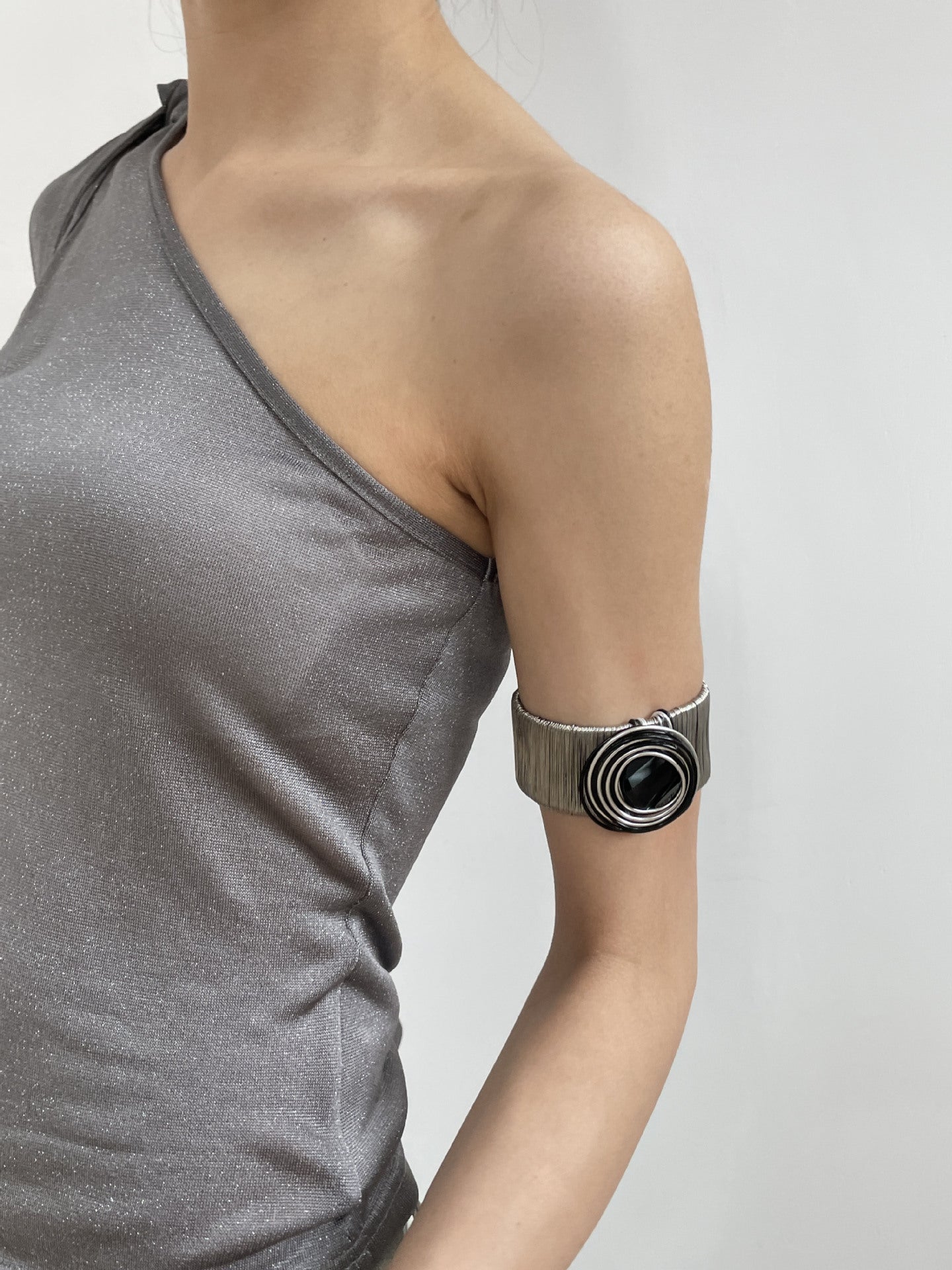 Vintage Wire Braided Open Cuff Bracelet