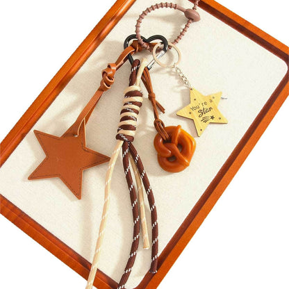 Star Rope Braided Keychain Bag Charms