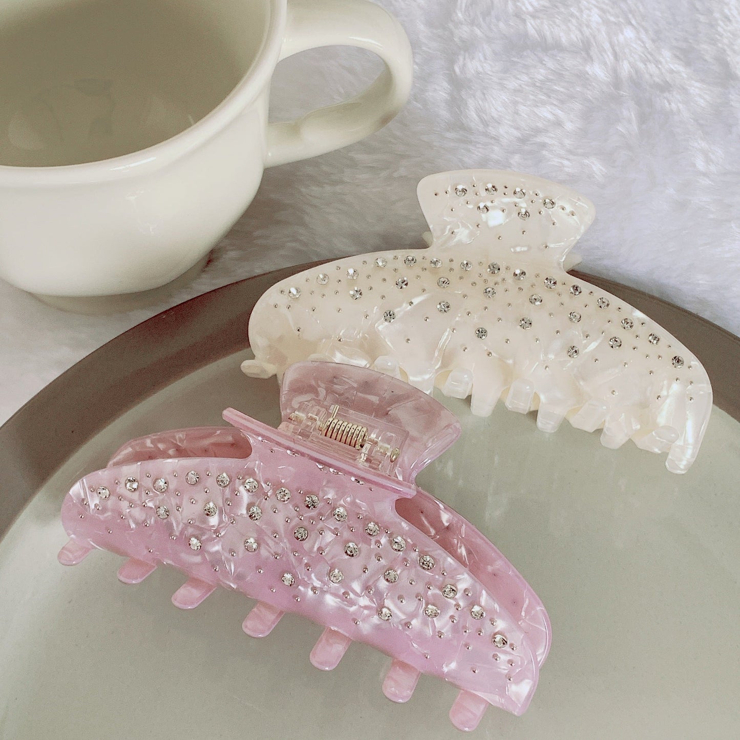 Rhinestone Simple Grab Clip