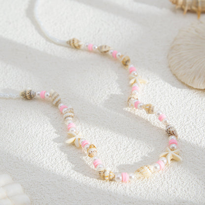 Simple Pearl Conch Beaded Body Chain
