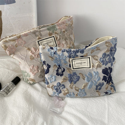 Flower Print Sweet Large Capacity Make Up Bag