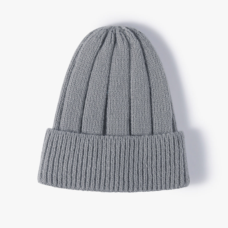 Solid Color Thick Knit Beanie