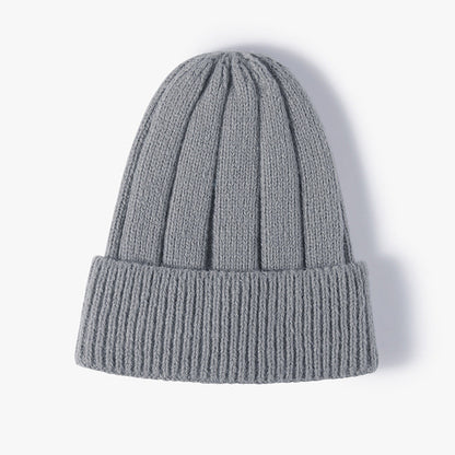 Solid Color Thick Knit Beanie