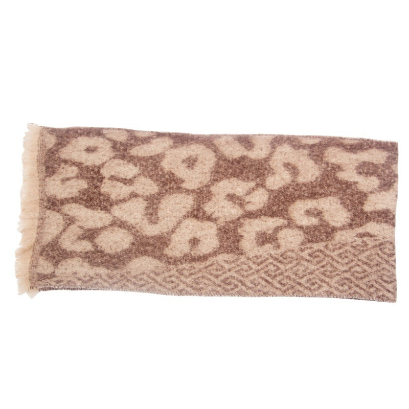 Vintage Leopard Print Soft Scarves