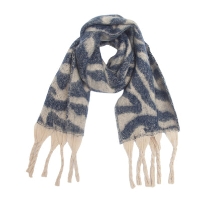 Zebra Print Tassel Scarves