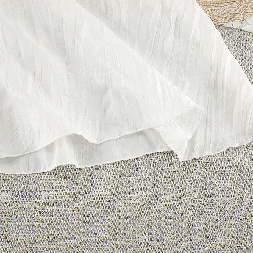 V-Neck Casual String Shoulder Sleepwear Dress