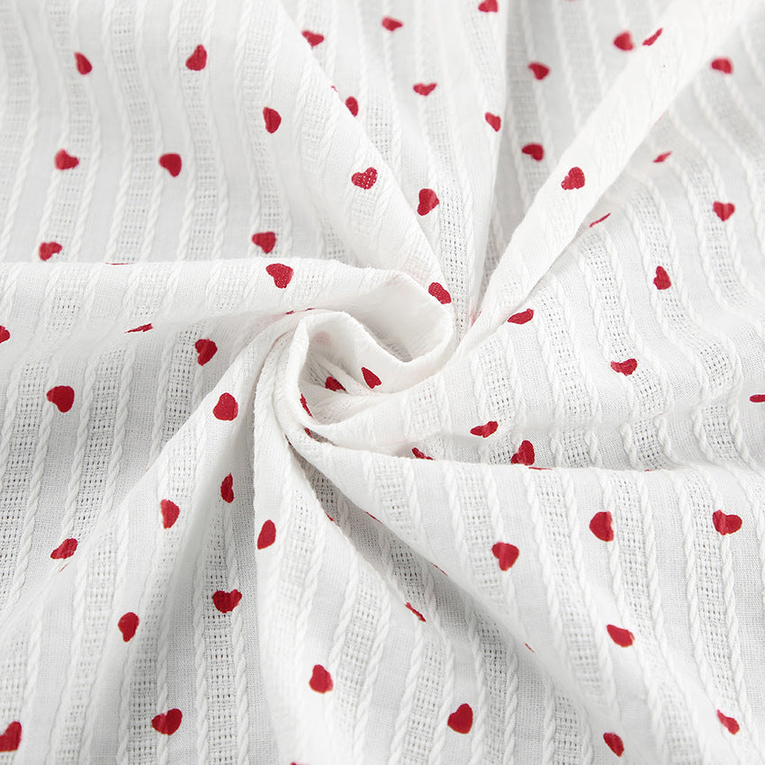 Bubble Sleeve Waist Tie Homewear Dress