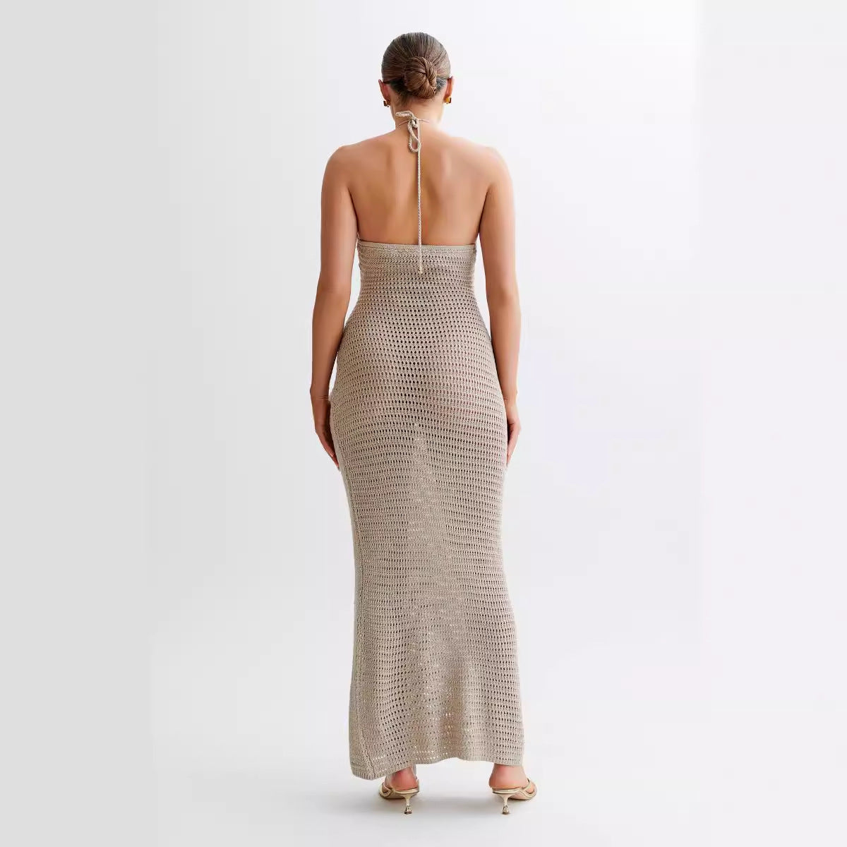 Sexy Halter Strapeless Bodycon Maxi Dress