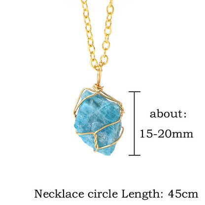 Irregular Stone Pendant Simple Neckalce