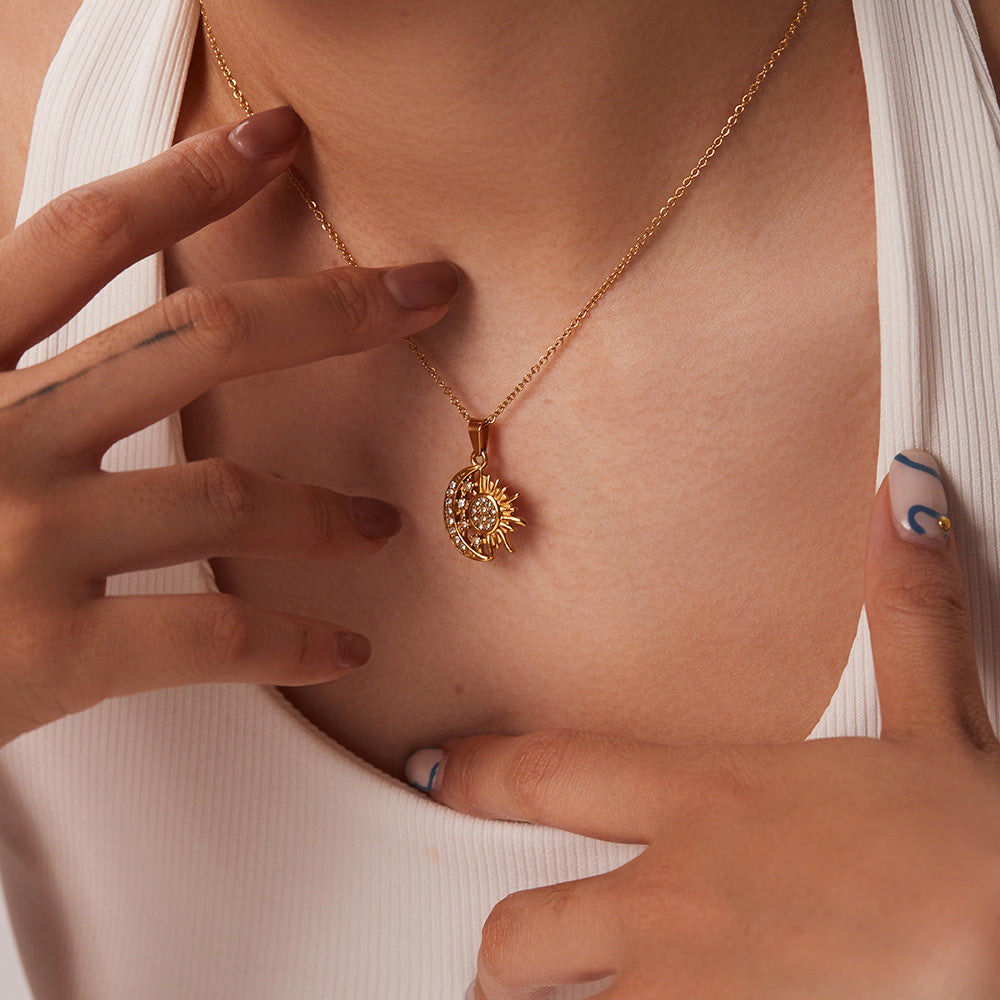 Vintage Diamond Heart Necklace