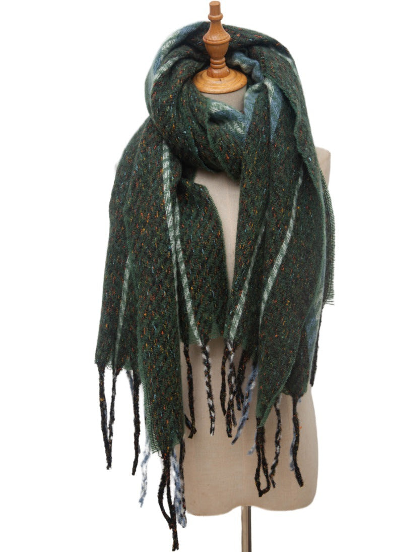 Striped Contrast Color Scarves