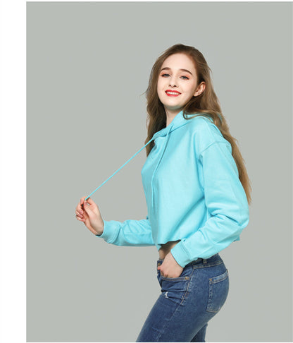 Loose Hooded Short Hoodie