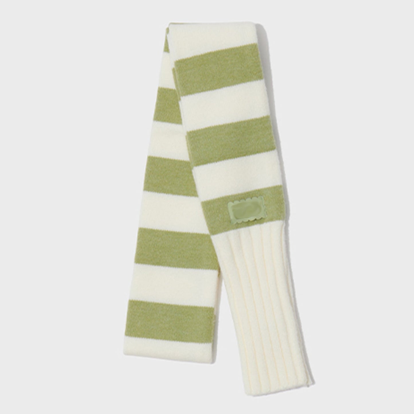 Knit Striped Color Block Cozy Winter Scarf