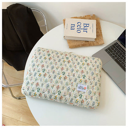Flower Love Print Cute Laptop Ipad Bag