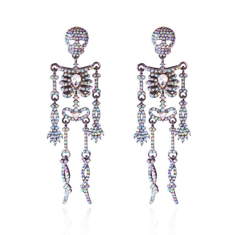Halloween Shiny Rhinestone Drop Earrings