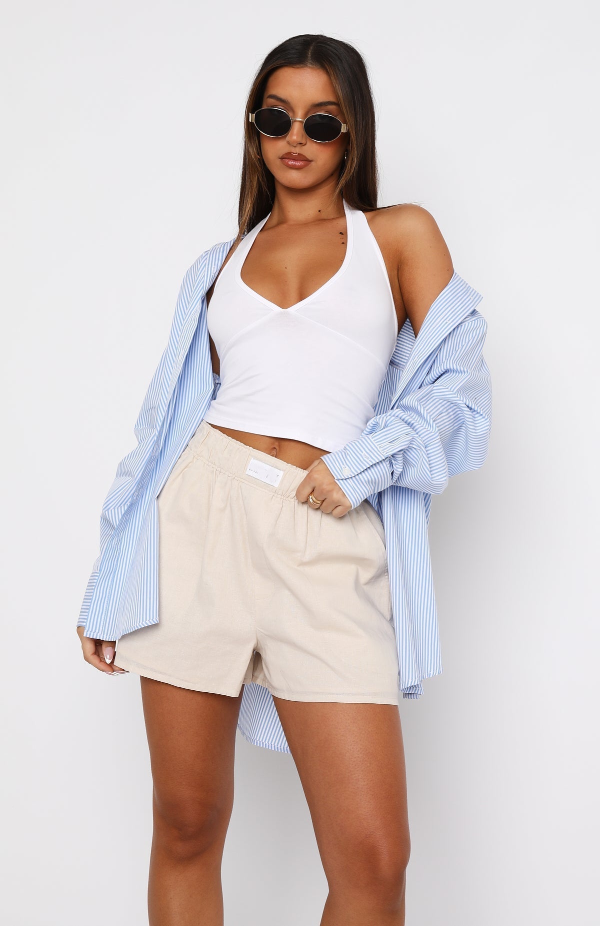 Casual Solid Color Loose Sports Shorts
