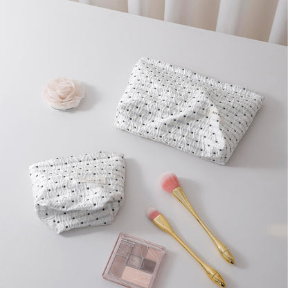 Minimalist Polka Dot Portable Makeup Bag