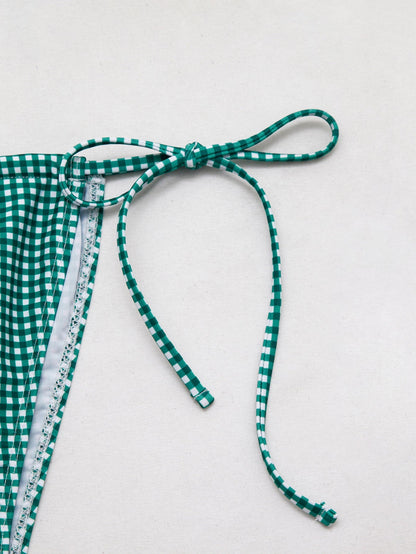 Cute Floral Gingham Bikini Swimwear