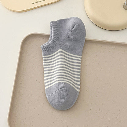 Striped Candy Color Low Ankle Socks