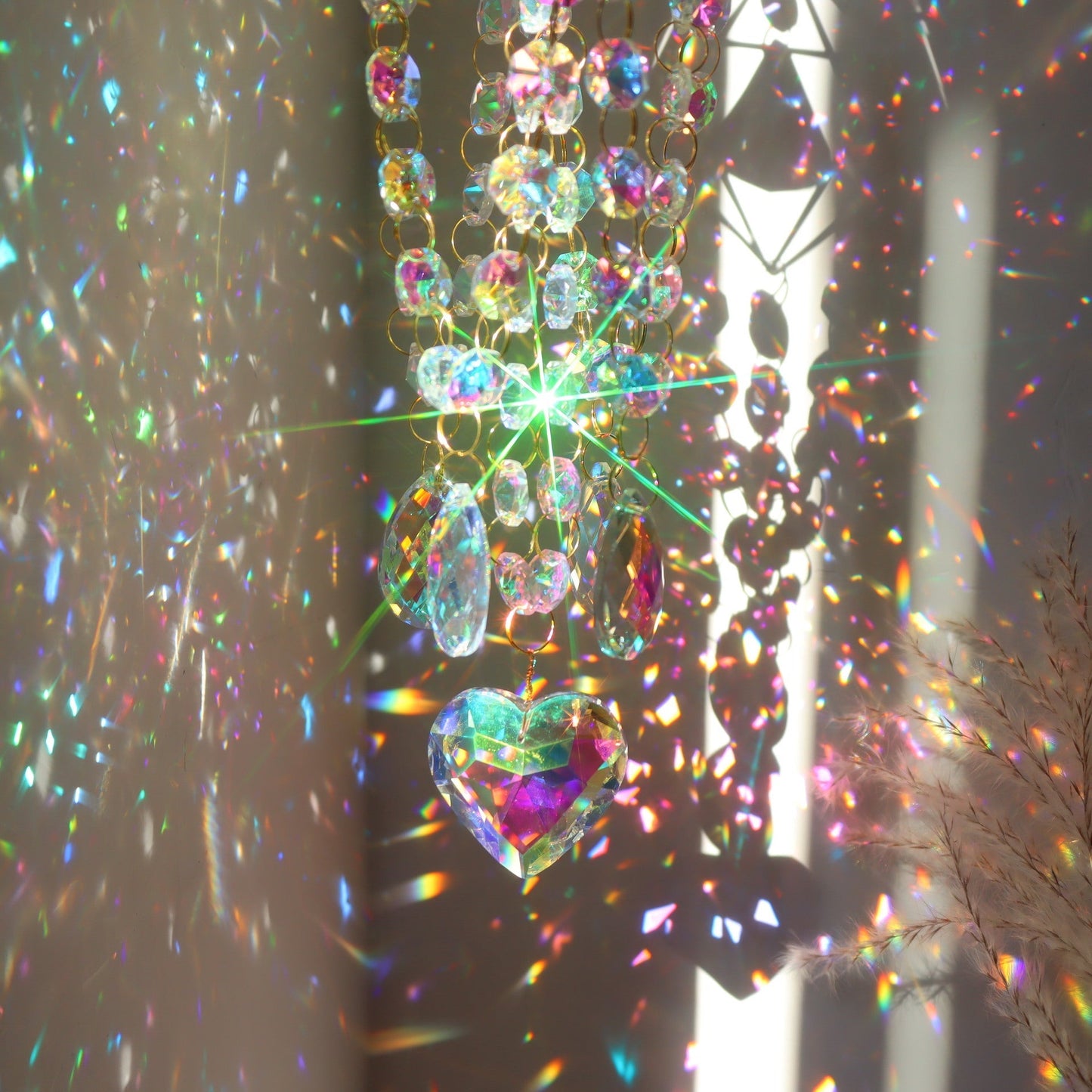 3+ Metal Frame Rainbow Suncatcher Hangings