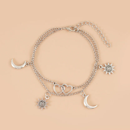 Sun & Moon Simple Anklet