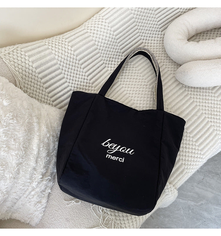 Plaid Striped Color Block Large Capacity Tote Bag