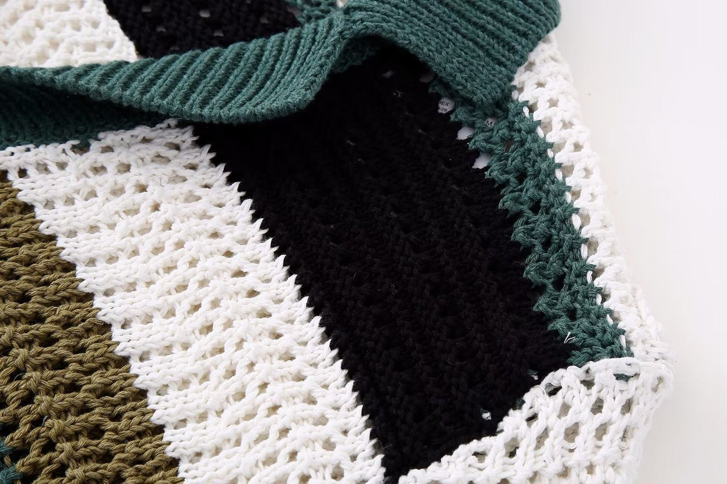 Trendy Short Sleeve Striped Knit Top