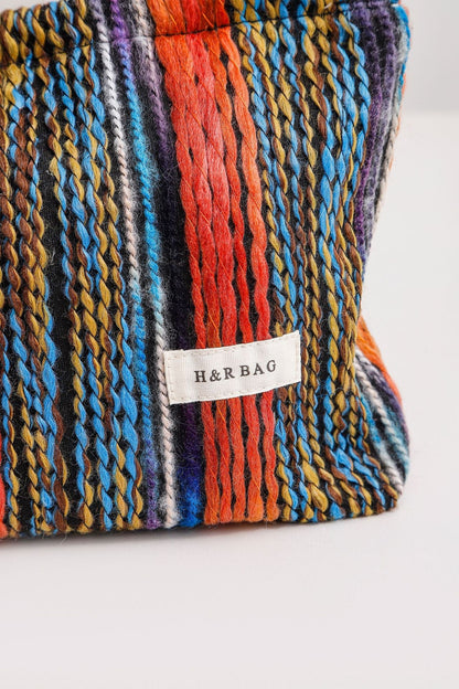 Vintage Knitted Travel Makeup Bag