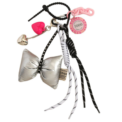 Bow Love Rope Braided Bag Charms