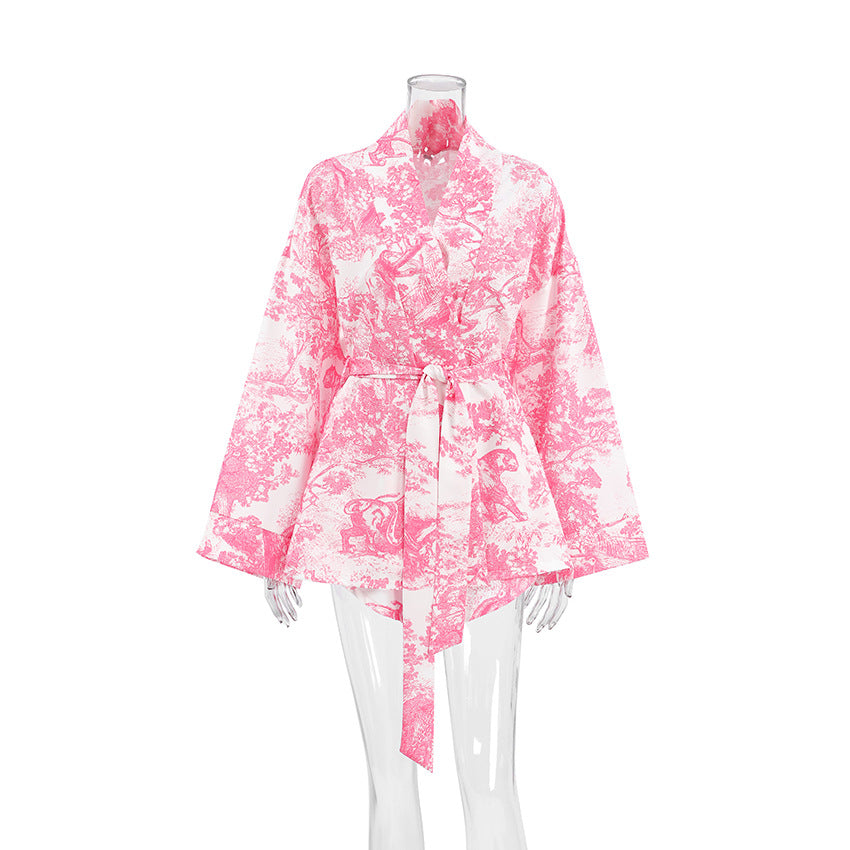 Print Soft Loose Homewear Sets