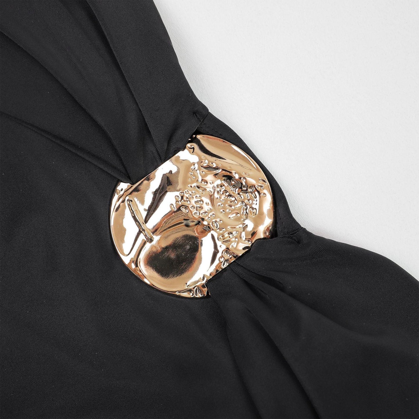 Solid Color Strapless One-Piece Swimsuit