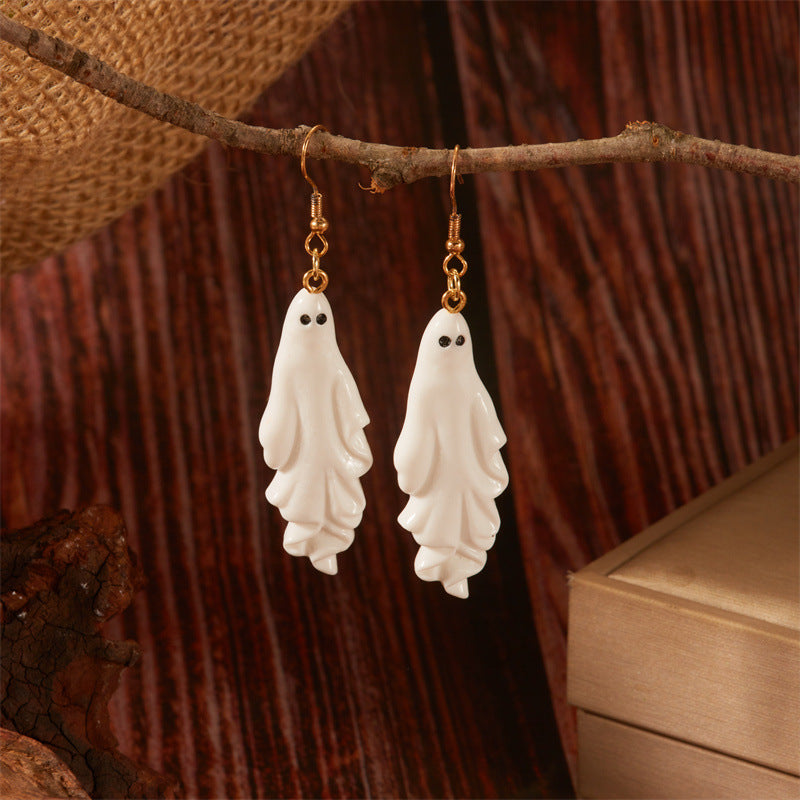 Halloween Funny Ghost Dangle Drop Earrings
