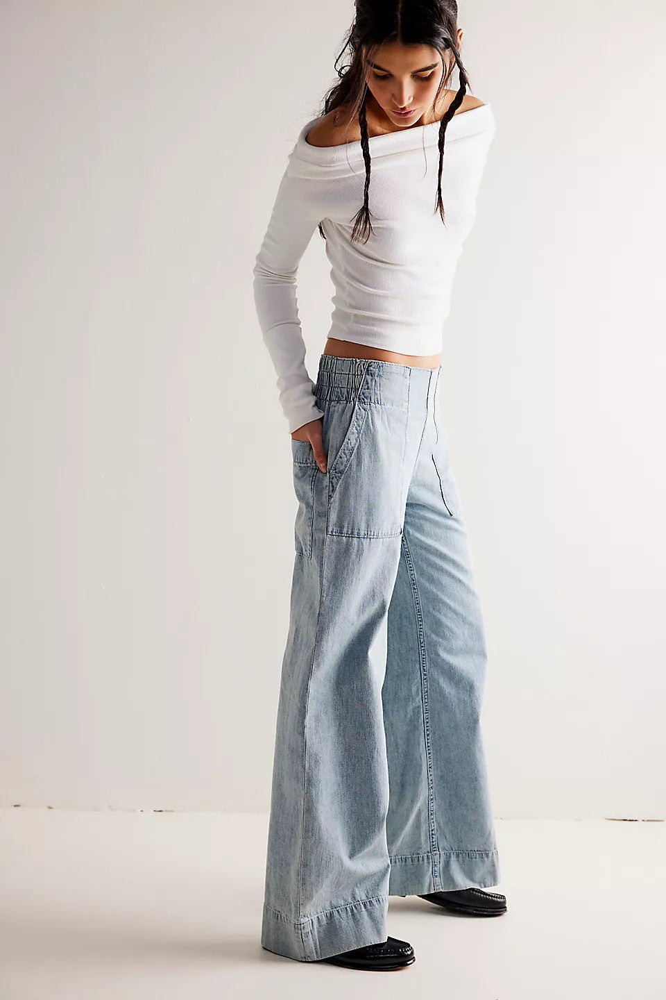Casual Low-Waist Loose Jeans