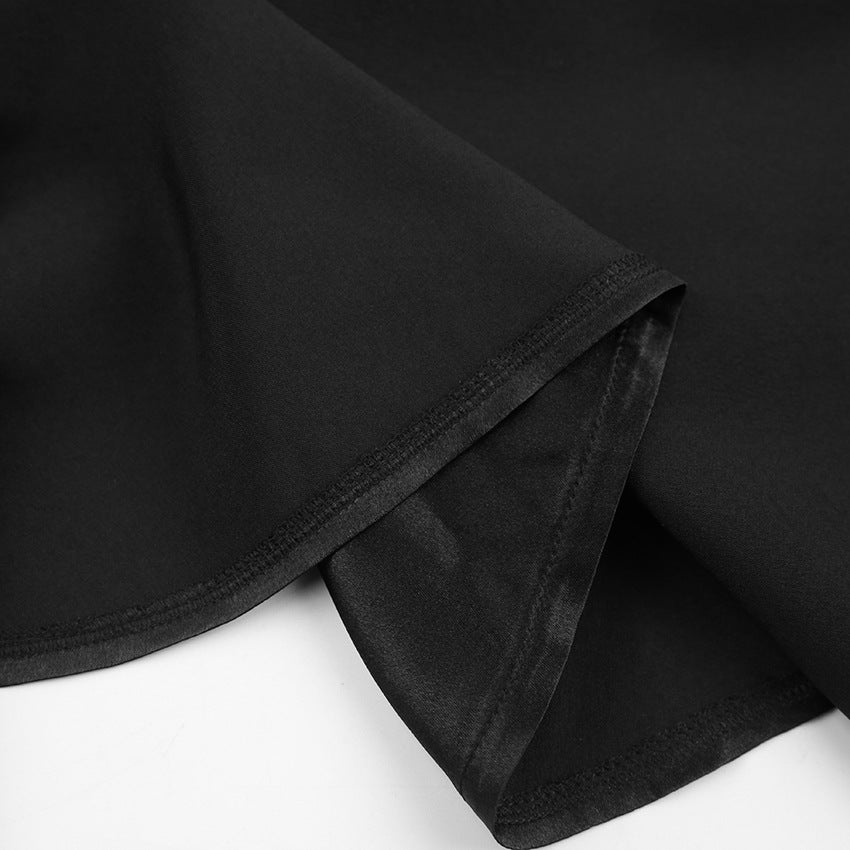 Feather Solid Color Casual Sleepwear Dress