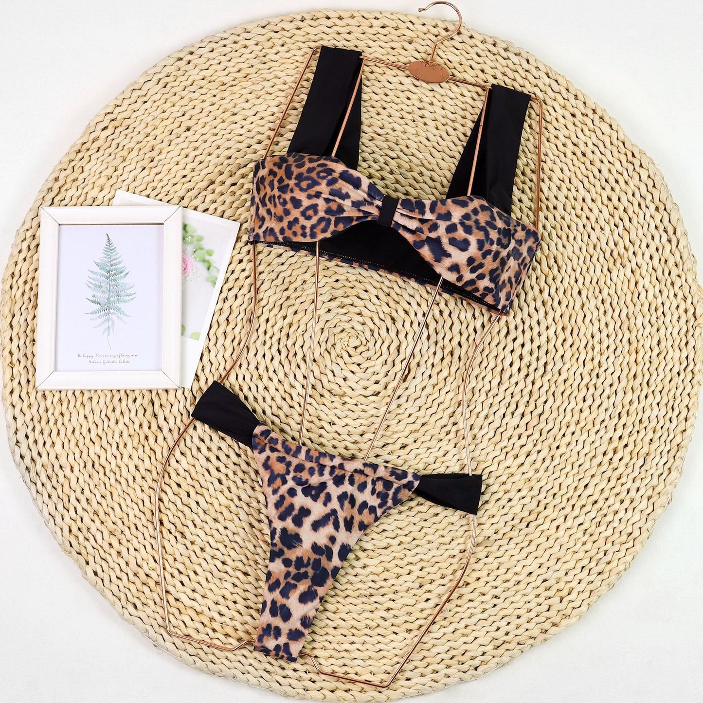 Stylish Color Block Strap Bikini Swimwear