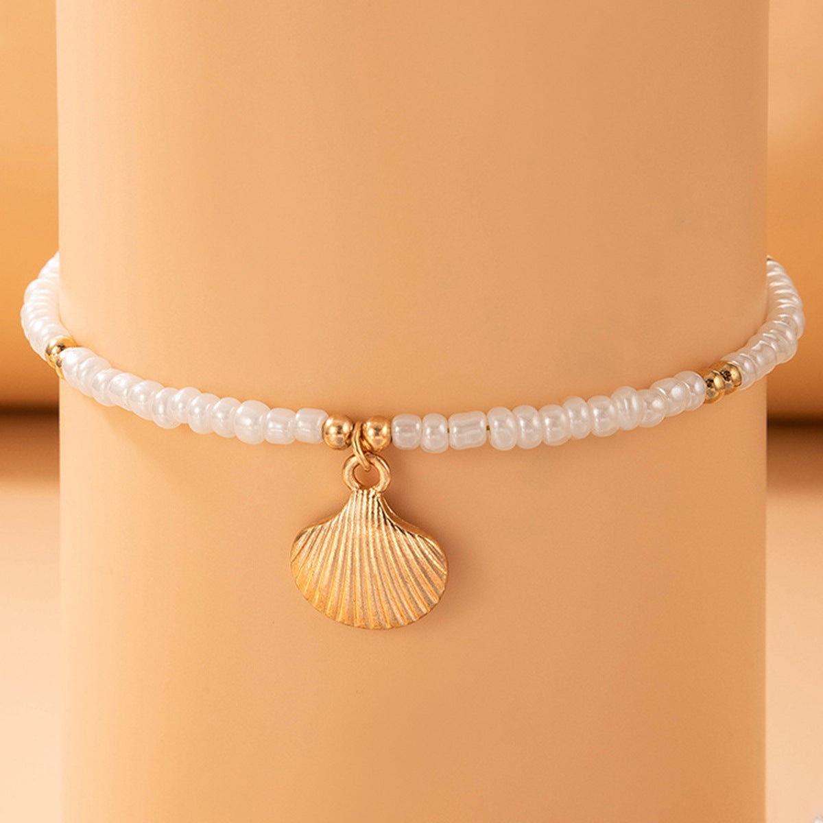 Shell Conch Scallop Beading Anklet