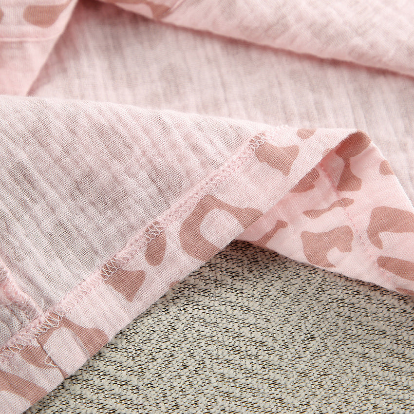 Leopard Print Flounce Homewear Sets