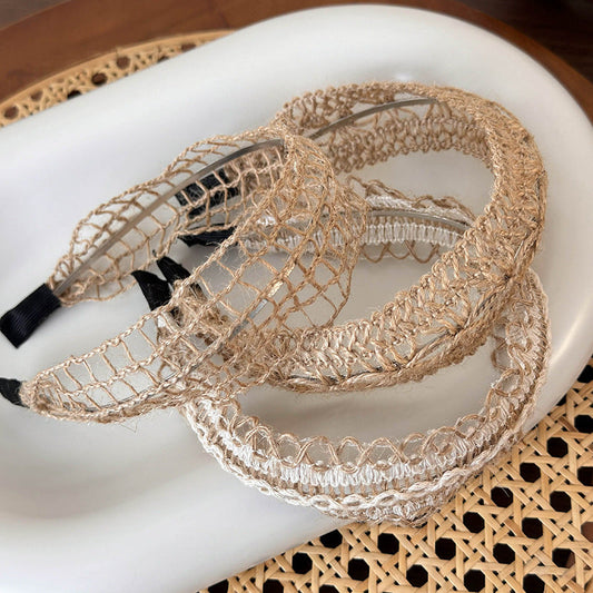 Hollow Out Handmade String Wide Headbands
