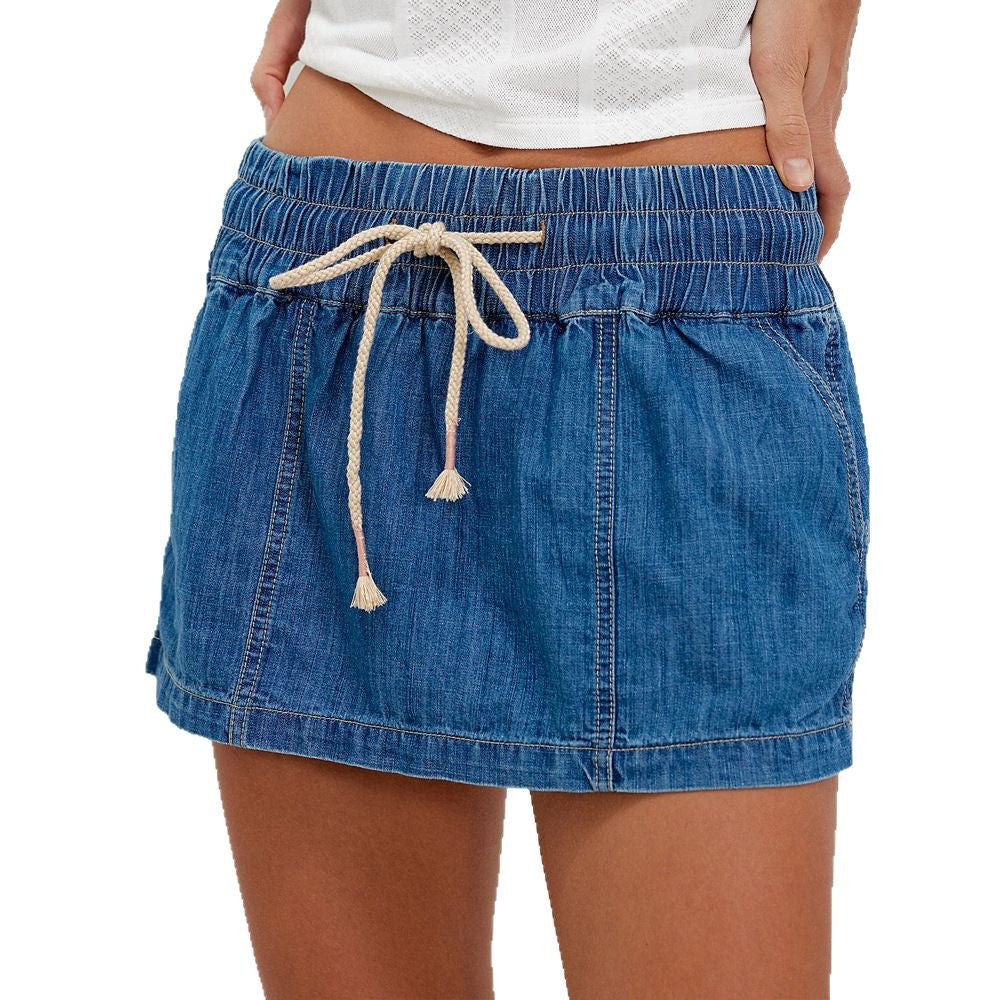 Casual Denim Pocket Dressy Shorts