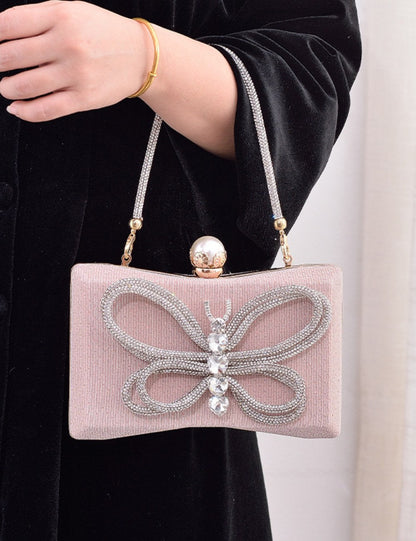 Black Butterfly Elegant Party Handbag