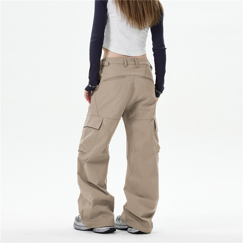 Baggy Deconstructed Cargo Pants With Curved Blade