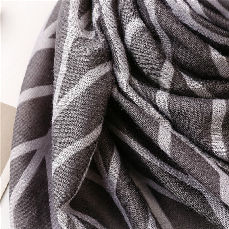 Simple Fashion Tropical Plant Leaf Scarf