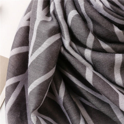 Simple Fashion Tropical Plant Leaf Scarf