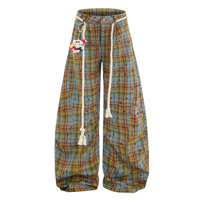 Sweet Curve Pants High Waist Wide Leg Casual