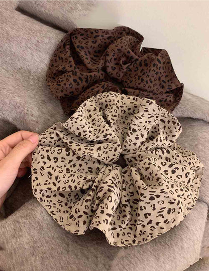 Cute Leopard Print Elastic Soft Scrunchies
